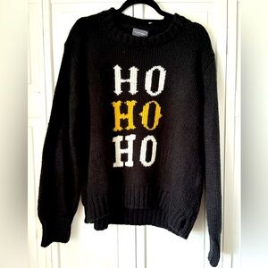 Wooden ships HO HO HO Sweater nwt